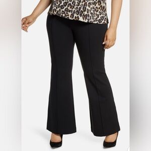 NEW Spanx Supersmooth Perfect Fit Black Ponte Flare High Rise Pants Size XLP